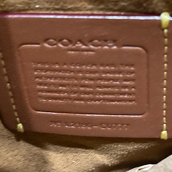 Coach Cream and Tan Leather Tote - Picture 5 of 7